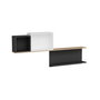 Hanah Home Estantería de Pared Atlantic Pine, Anthracite White